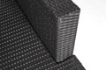 Outdoor Corner Furniture Set ROMA, black/grey