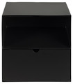 Nightstand Bedside Table Joliet, black