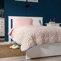 GULLNATTLJUS Bedspread, white/floral pattern, 260x250 cm