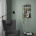 LINDÅSEN Display shelf, anthracite, 40x60 cm