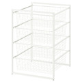 JONAXEL Frame with wire baskets, 50x51x70 cm
