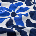 GULYXNE Beach towel, blue/floral pattern, 100x180 cm