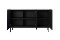 Three-Door Cabinet Nicole 150 cm, dark blue, black legs