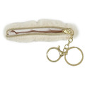 Wallet, faux fur, cream