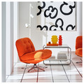 DYVLINGE Swivel armchair, Kelinge orange