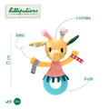 LILLIPUTIENS Giraffe Rattle with Teether Zia 3m+