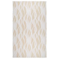 KRUSTISTEL Tablecloth, patterned/white light beige, 145x240 cm