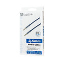 LogiLink Audio Cable 3.5 Stereo M/M, straight, 3m, blue