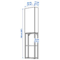 ENHET Storage combination, white, 40x17x150 cm