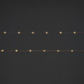 LED Lighting Chain 20 LED, star, indoor, copper, warm white