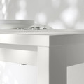 VIHALS Table, white/white, 125x74 cm