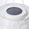 SOLVINDEN LED solar-powered pendant lamp, outdoor/globe white, 22 cm
