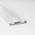 SKYTTA Rail for sliding door frame, white 2 tracks