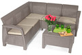 Large Outdoor Corner Furniture Set CORFU Relax, cappuccino