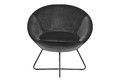 Armchair Center, velvet, grey