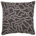 GULDFLY Cushion cover, anthracite/off-white, 50x50 cm
