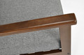 Outdoor Armchair BELLA, brown/graphite