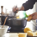 HUSKNUT Saucepan, non-stick coating, black, 1.8 l