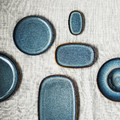 GLADELIG Plate, blue, 31x19 cm