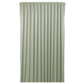 BENGTA Block-out curtain, 1 piece, green/with heading tape, 210x300 cm