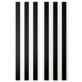 SMÅSTAD Door, black/white stripe, 30x90 cm
