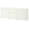 BESTÅ Storage combination with drawers, white/Smeviken/Kabbarp white, 180x42x74 cm