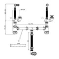 Double Bathroom Sink Waste Kit Imandra