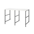 ENHET Countertop w supp side panels/legs, anthracite/white laminate, 139x63.5x87.5 cm