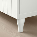 BESTÅ Storage combination w doors/drawers, white, Sutterviken/Kabbarp white, 120x42x76 cm
