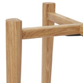GoodHome Plant Pot Stand 24 cm, wood