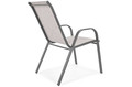 Elegant Outdoor Table with 2 Chairs, Duo 60 cm, grey