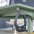 MITTZON Foldable table with castors, green, 140x70 cm