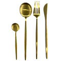 Cutlery Set for 6 People, gold colour, stainless steel