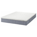VALEVÅG Mattress and mattress pad, firm light blue/Nordberget white, 160x200 cm