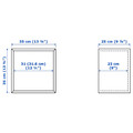 EKET Wall-mounted shelving unit, grey-green, 35x25x35 cm