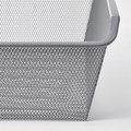 KOMPLEMENT Mesh basket, dark grey, 50x35 cm