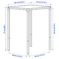 FEJAN Table, outdoor, white, 50x44 cm