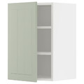 METOD Wall cabinet with shelves, white/Stensund light green, 40x60 cm