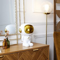 Astronaut Organizer Figurine, white/gold