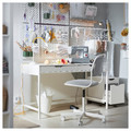 ALEX Drawer unit on castors, white/black, 36x50 cm