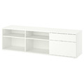 VIHALS TV bench, white, 176x37x50 cm