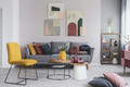 Side Coffee Table Ethos, natural/white