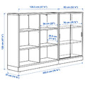 TONSTAD Storage combination, oak veneer, 202x120 cm