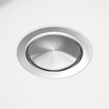 KILSVIKEN Inset sink, 1 bowl with drainboard, white quartz composite, 72x46 cm
