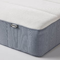 LYNGÖR Divan bed, Vesteröy firm/light blue white, Standard King