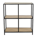 Shelving Unit Loka IV, oak/black