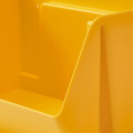 FODERTRÅG Organiser for desk/wall, bright yellow, 25x18x15 cm