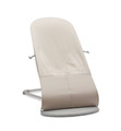 BABYBJORN Bouncer Bliss - Light grey frame, 3D Jersey, Light beige with Googly Eyes Pastels