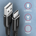 AXAGON USB Cable BUCM-AM20AB cable USB-C USB-A, 2m