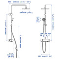 BROGRUND Shower set with thermostatic mixer, chrome-plated